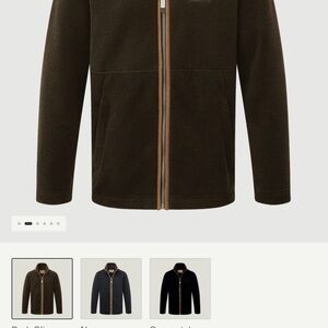 Dark Olive Full-Zip Fleece Jacket